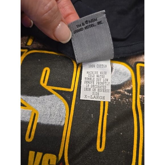 Vintage 1995 Mike Tyson McNeeley MGM Grand Las Vegas Deadstock T Shirt XL Black - Picture 5 of 5